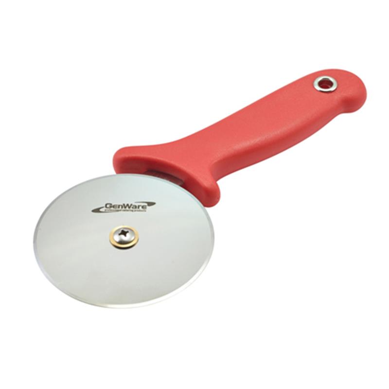 Genware Pizza Cutter Red Handle