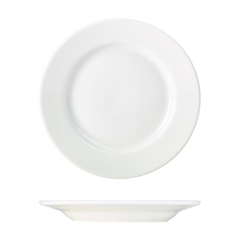 Genware Porcelain Classic Winged Plate 21cm/8.25"