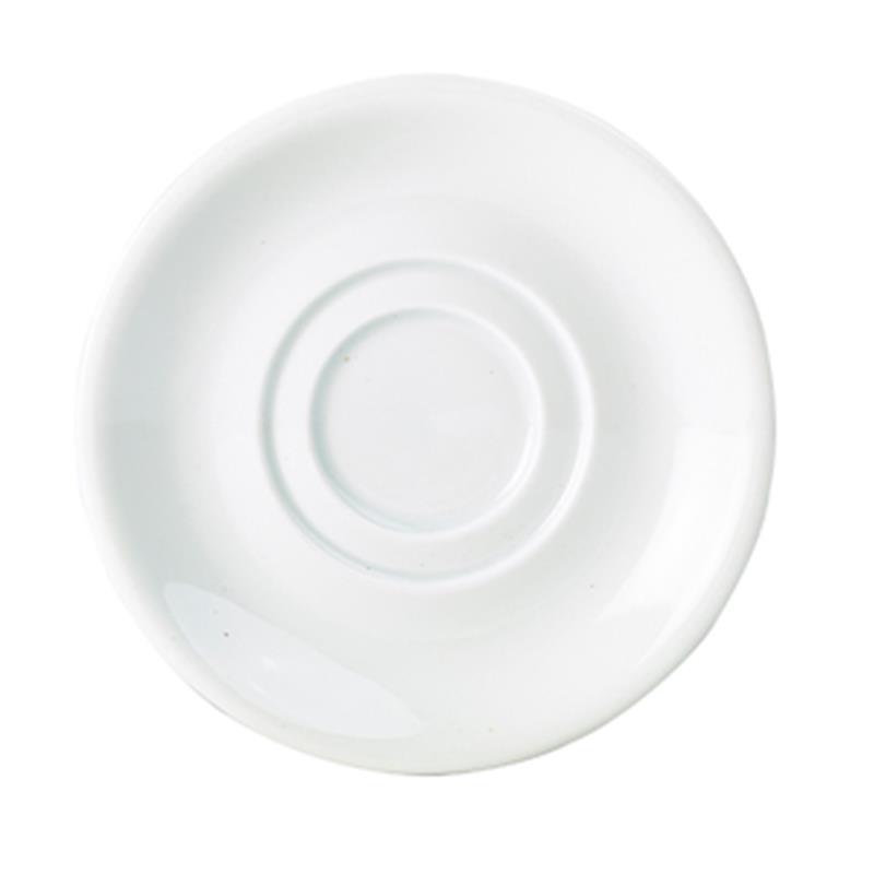 Genware Porcelain Double Well Saucer 15cm/6"