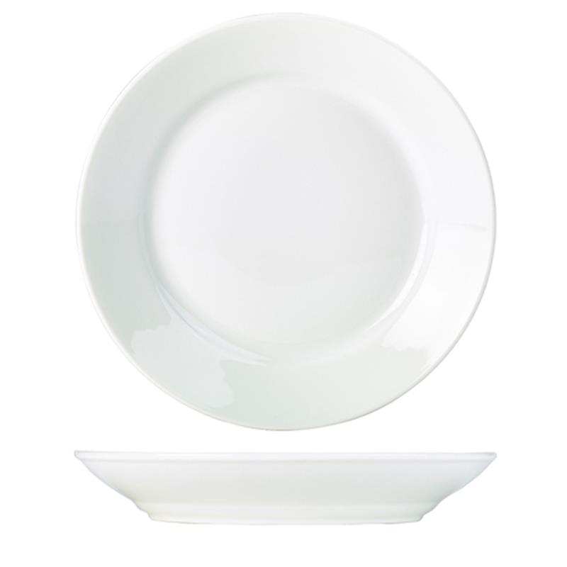 Genware Porcelain Deep Winged Plate 30cm/12"