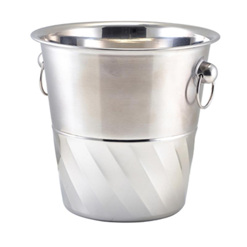 GenWare Stainless Steel Swirl Wine Bucket