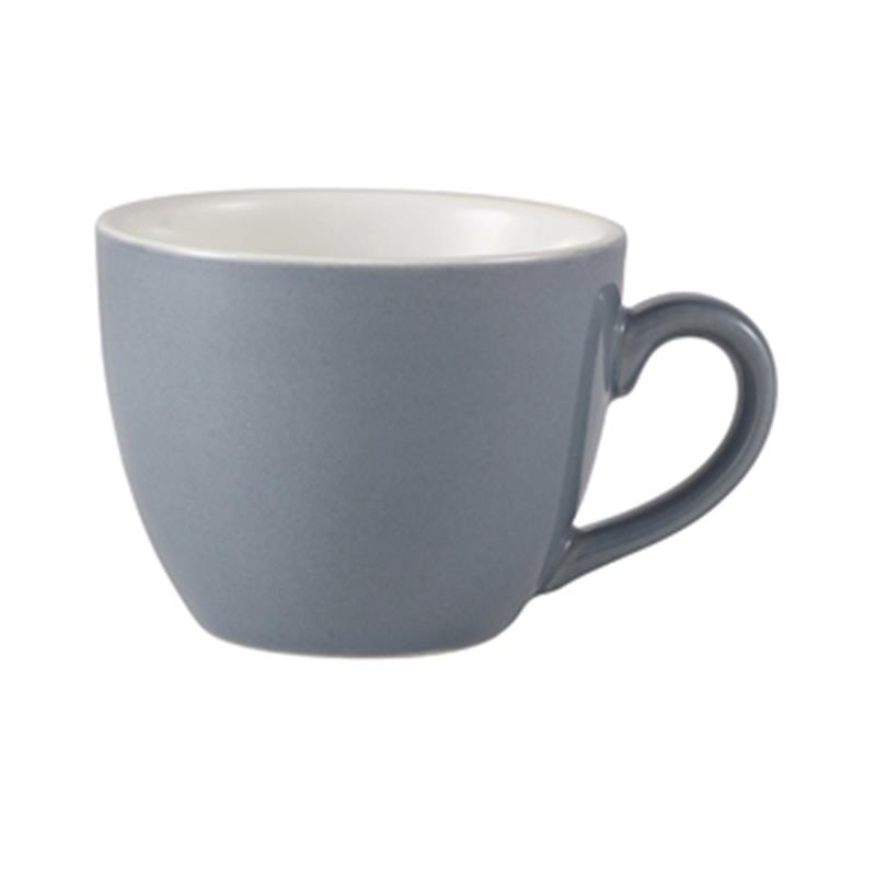 Genware Porcelain Grey Bowl Shaped Cup 9cl/3oz
