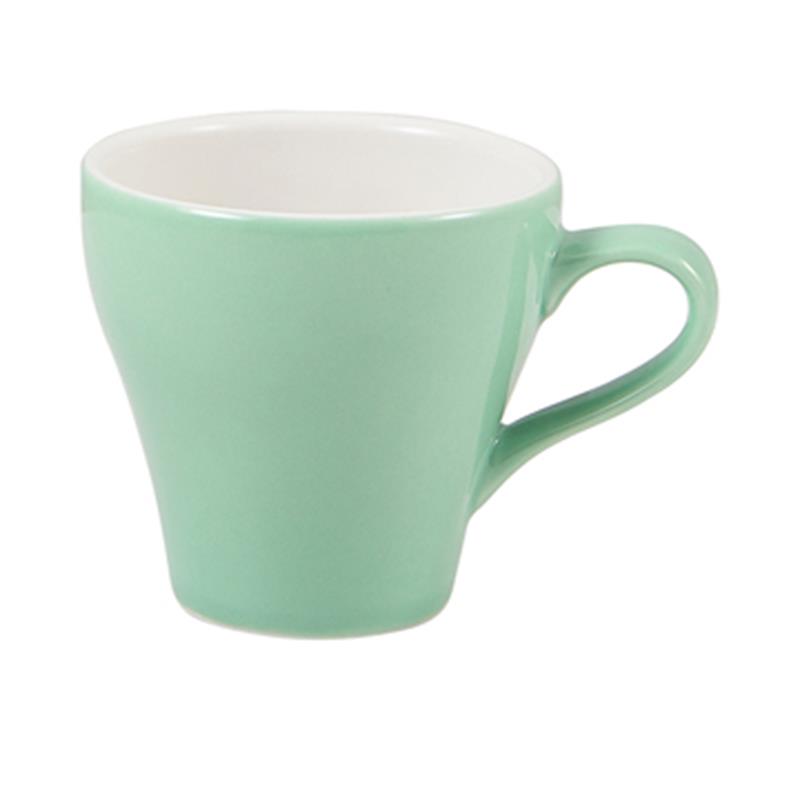 Genware Porcelain Green Tulip Cup 9cl/3oz