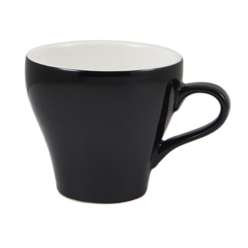Genware Porcelain Black Tulip Cup 35cl/12.25oz