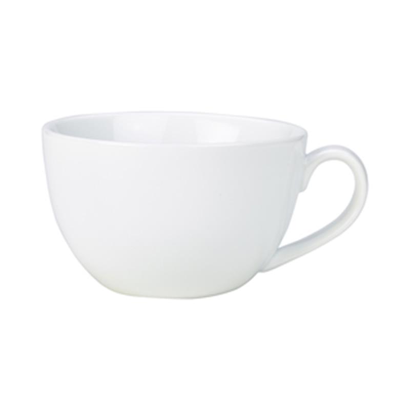 Genware Porcelain Bowl Shaped Cup 17.5cl/6oz