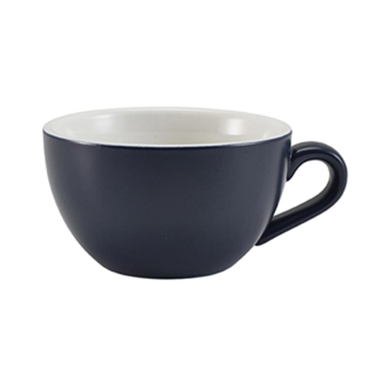 GenWare Porcelain Matt Blue Bowl Shaped Cup 17.5cl/6oz
