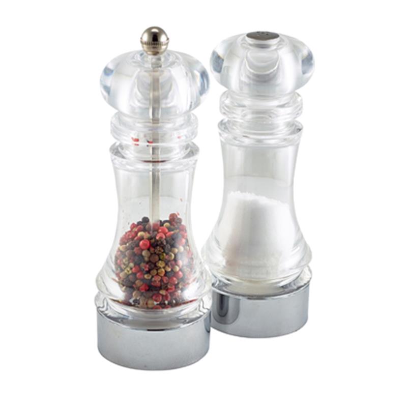 Acrylic Pepper Mill & Salt Shaker Set