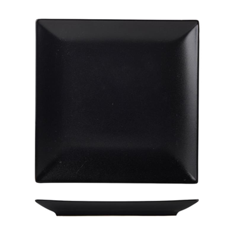 Luna Stoneware Black Square Plate 21cm/8.25"