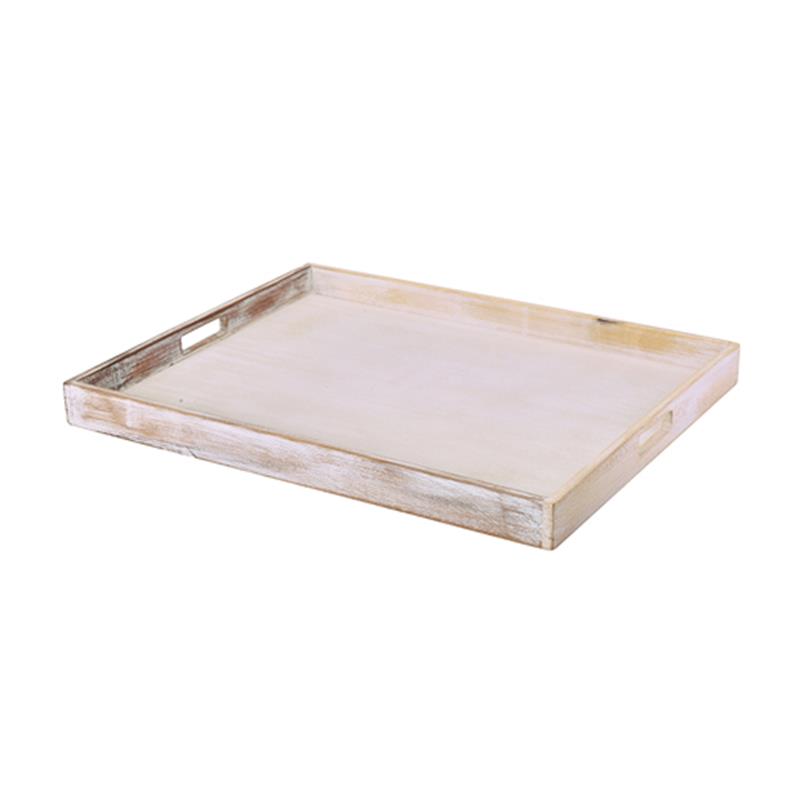 GenWare White Wash Butlers Tray 53.5 x 42.5 x 4.5cm