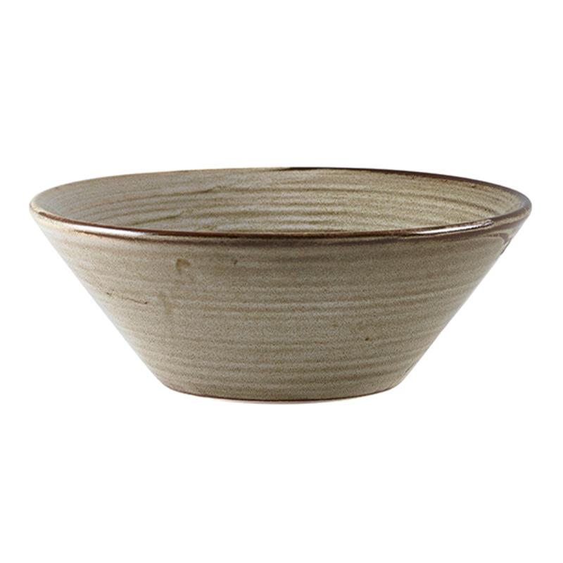 Terra Porcelain Grey Conical Bowl 16cm