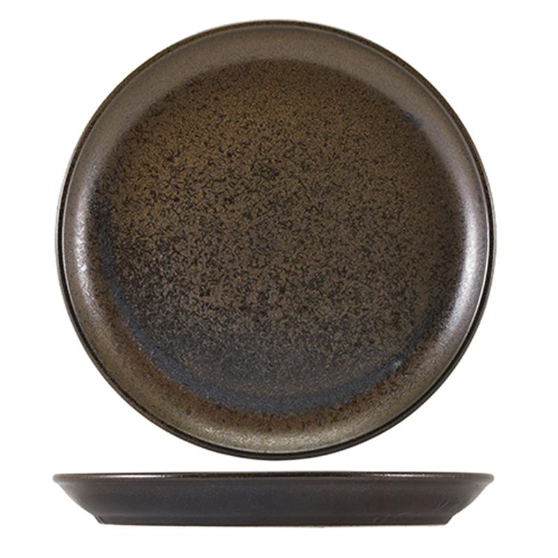 Terra Porcelain Black Coupe Plate 30.5cm
