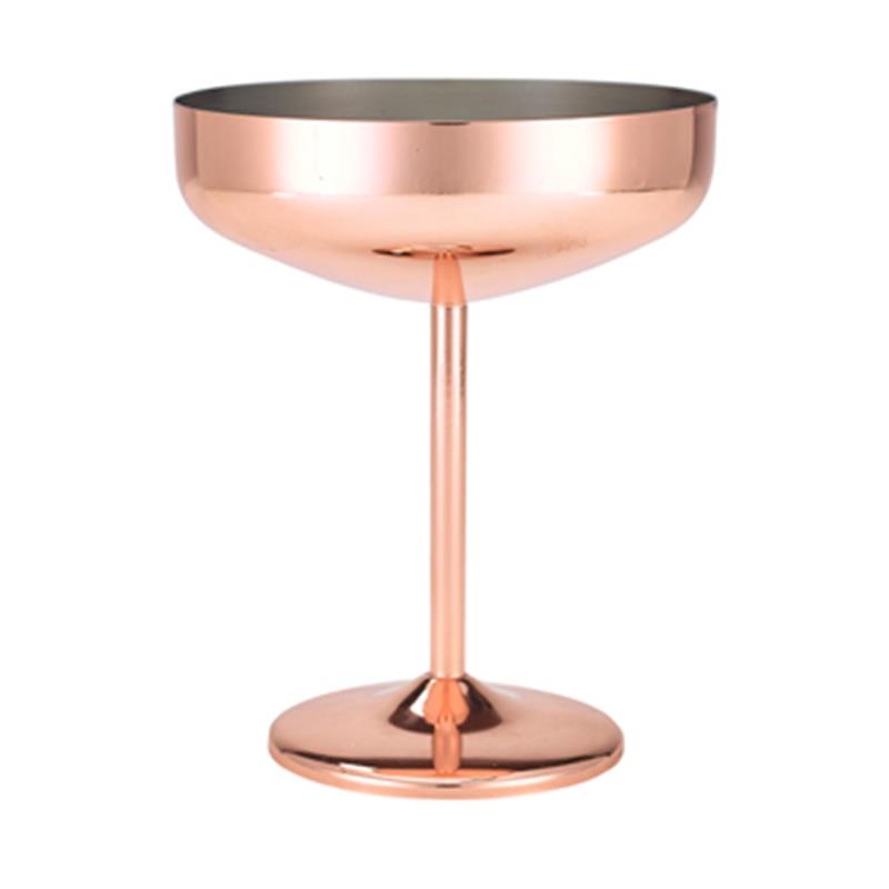 GenWare Copper Plated Cocktail Coupe Glass 30cl/10.5oz