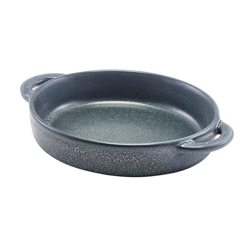 Forge Graphite Stoneware Round Dish 14.5 x 13 x 3cm