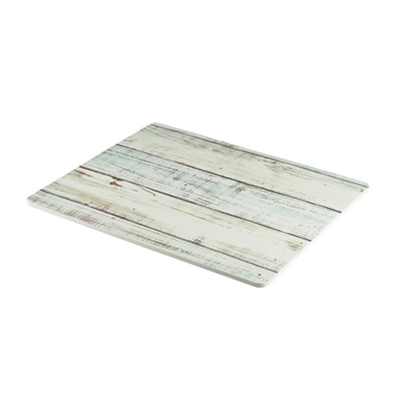 White Wash Wood Effect Melamine Platter GN 1/2