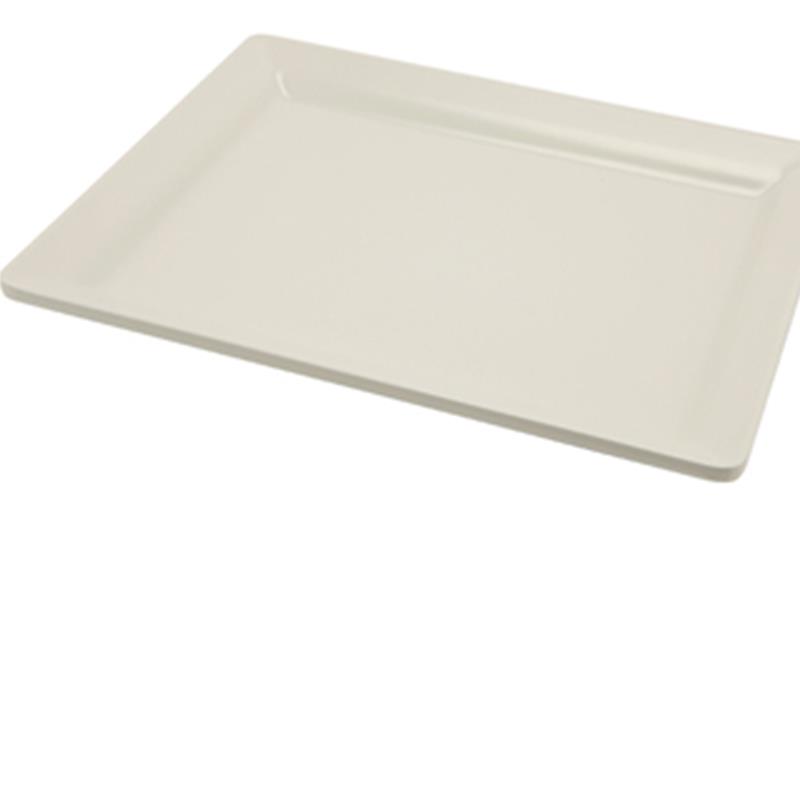 White Melamine Platter GN 1/2 Size 32 X 26cm