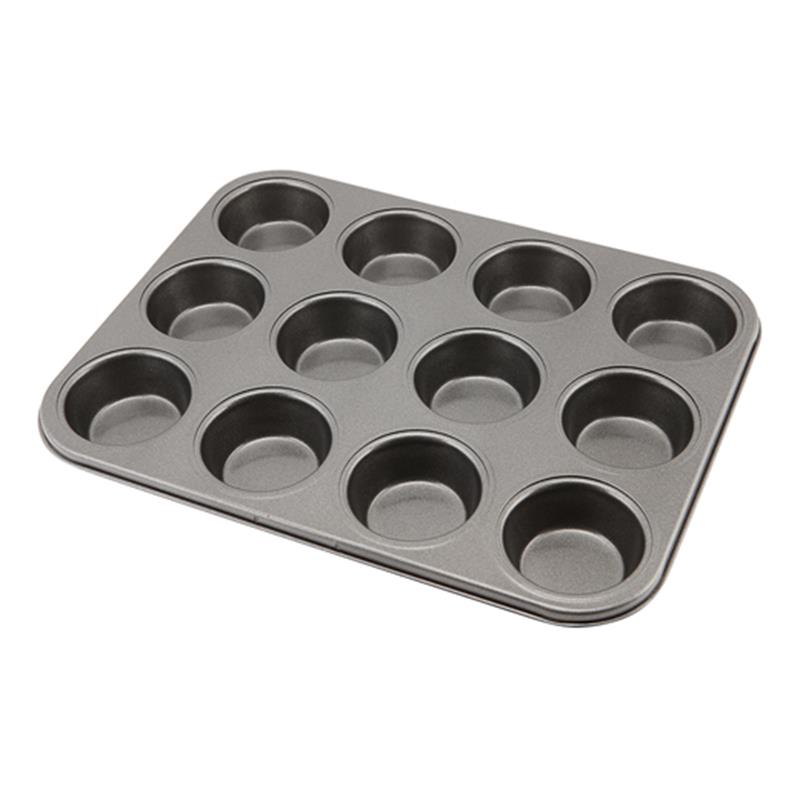 Carbon Steel Non-Stick 12 Cup Muffin Tray