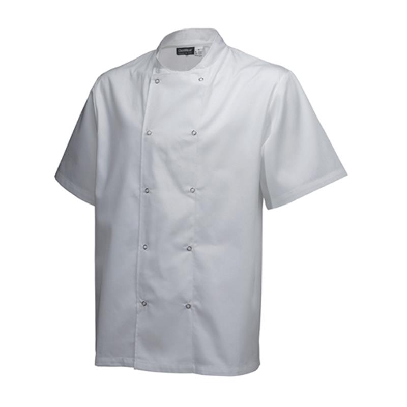 Basic Stud Jacket (Short Sleeve) White M Size