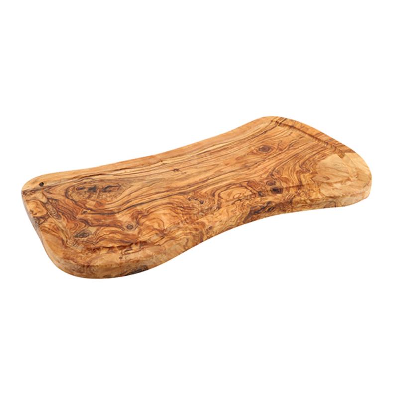 Olive Wood Serving Board W/ Groove 40 x 21cm+/-
