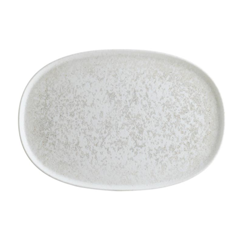 Lunar White Hygge Oval Dish 33cm