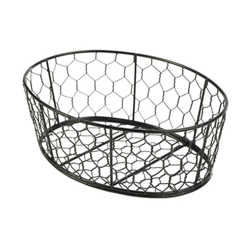 Black Wire Basket 24X18X8.5cm