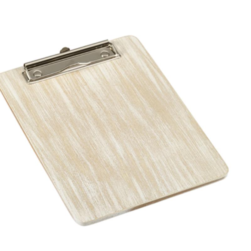 White Wash Wooden Menu Clipboard A5 18.5x24.5x0.6cm