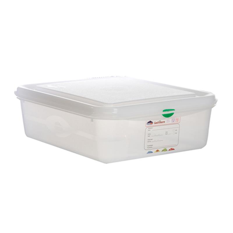 GN Storage Container 1/2 100mm Deep 6.5L