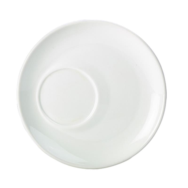 Genware Porcelain Offset Saucer 17cm/6.75"