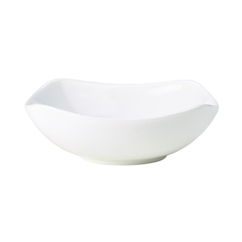 Genware Porcelain Rounded Square Bowl 15cm/6"