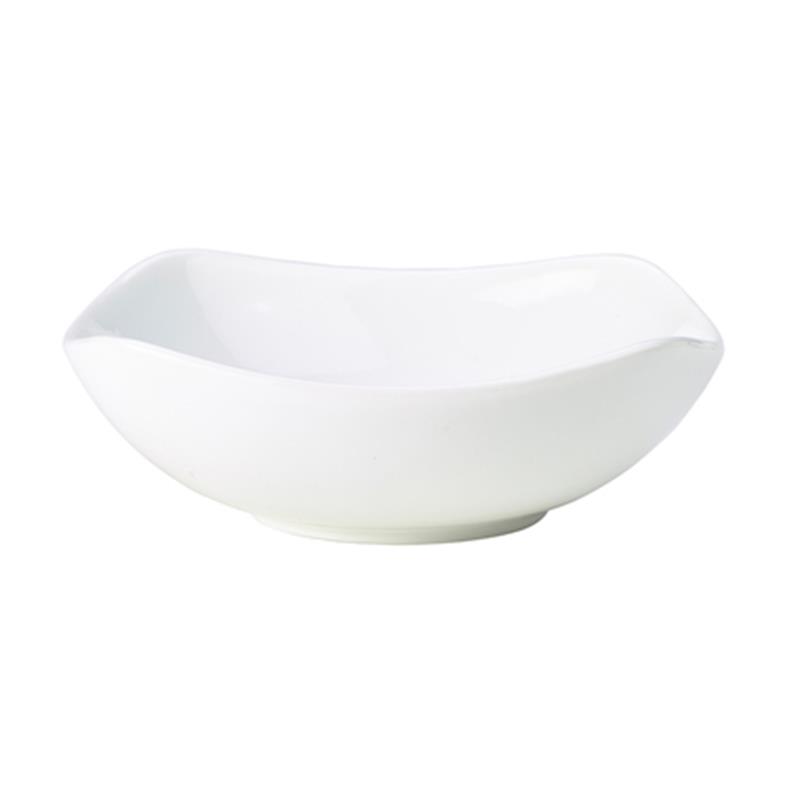 Genware Porcelain Rounded Square Bowl 20cm/7.75"