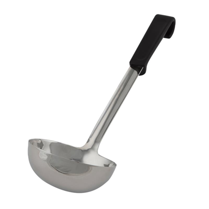 Genware Plastic Handle Soup Ladle Black