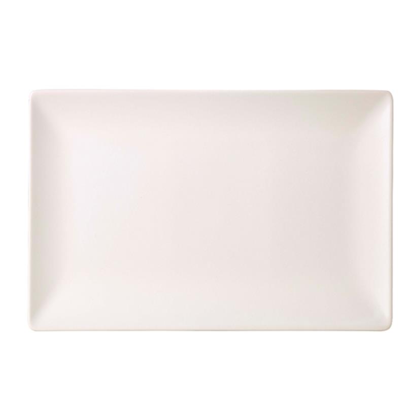 Luna Stoneware White Rectangular Plate 30 x 20cm/12 x 8"