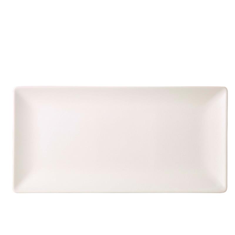 Luna Stoneware White Rectangular Plate 30 x 15cm/12 x 6"