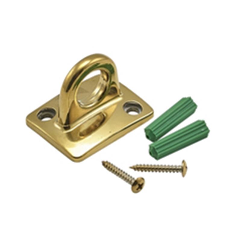 Brass Plated Wall Attachment For Barrier Rope