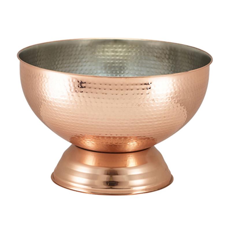 Hammered Copper Champagne Bowl 36cm