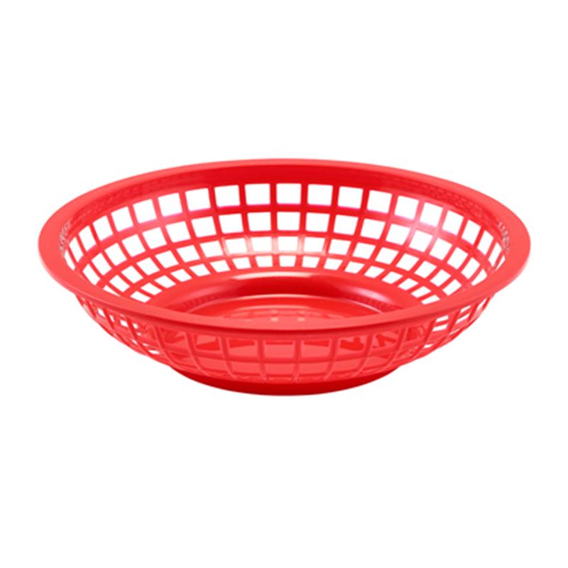 GenWare Round Fast Food Basket Red 20cm