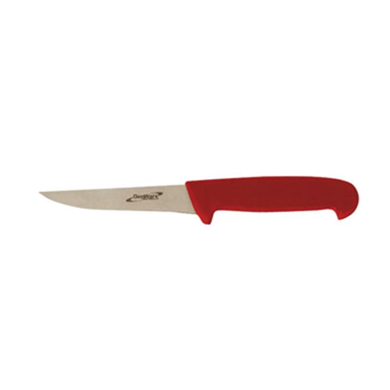 Genware 5" Rigid Boning Knife Red