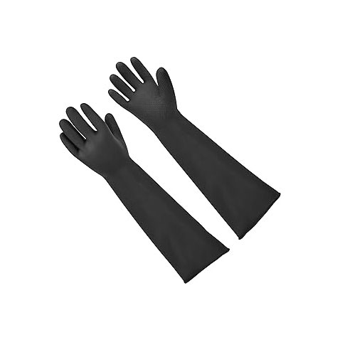 Black Gauntlet Gloves (One Pair)