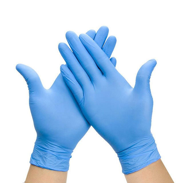 Vinyl Gloves Blue Power Free Small