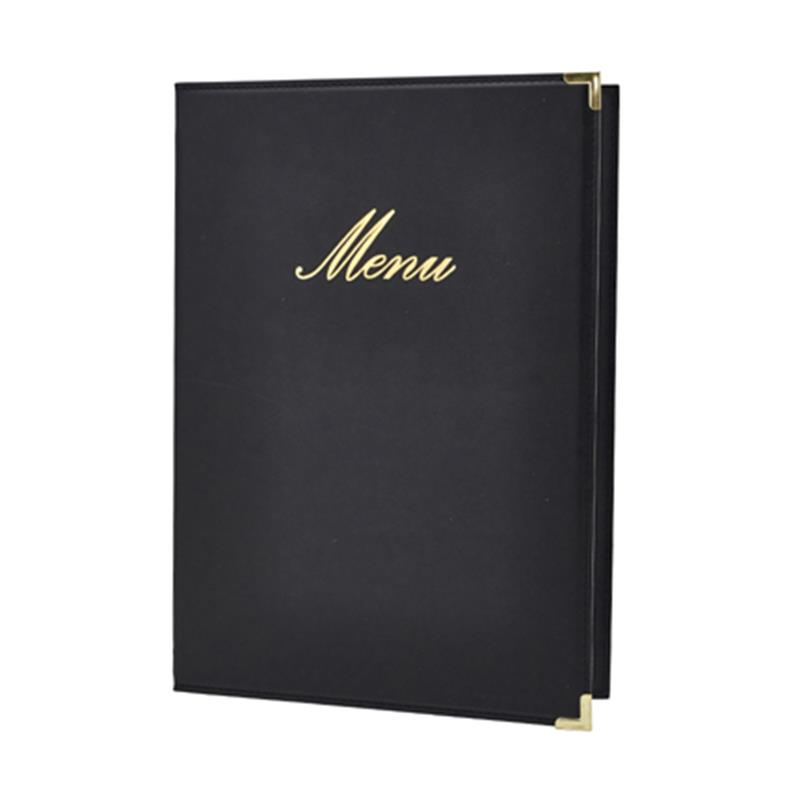 Classic A4 Menu Holder Black 4 Pages