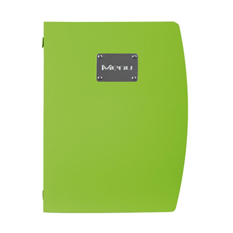 Rio A4 Menu Holder Green 4 Pages