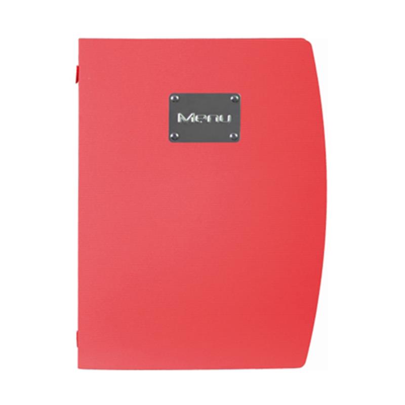 Rio A4 Menu Holder Red 4 Pages