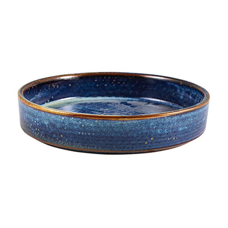 Terra Porcelain Aqua Blue Presentation Bowl 20.5cm