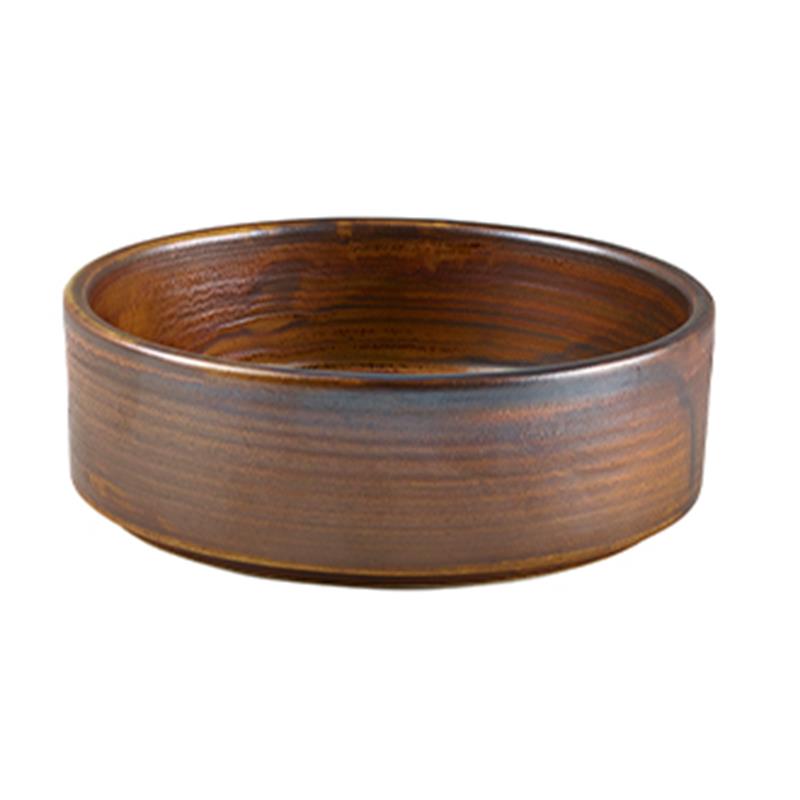 Terra Porcelain Rustic Copper Presentation Bowl 13cm