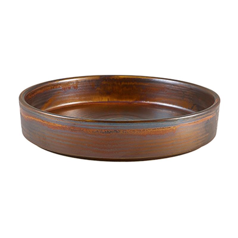 Terra Porcelain Rustic Copper Presentation Bowl 20.5cm