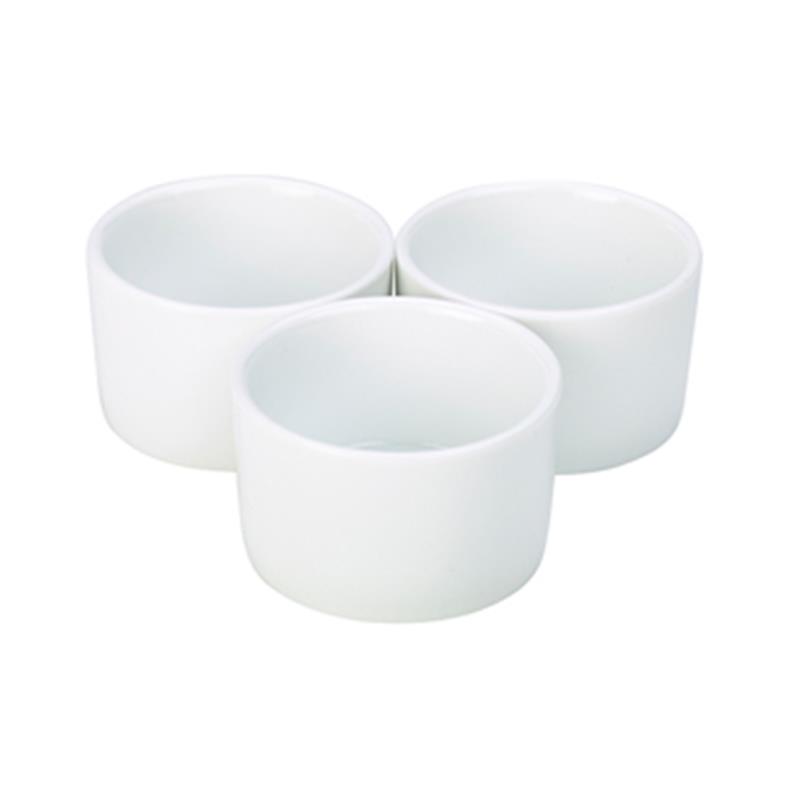 Genware Poreclain Contemporary Smooth Ramekin 8cm/3"