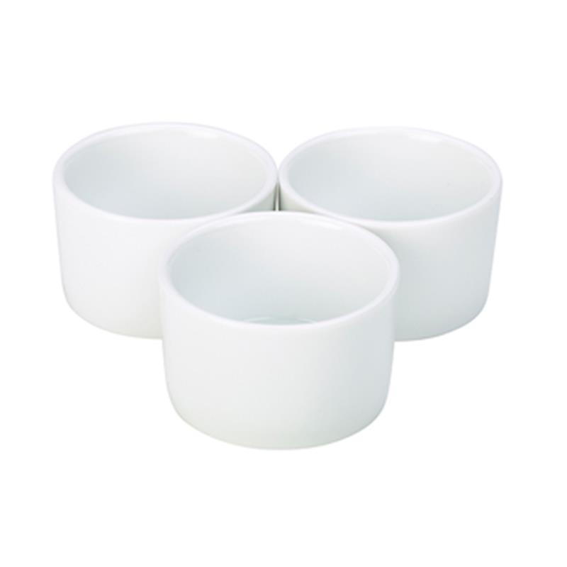 Genware Poreclain Contemporary Smooth Ramekin 9cm/3.5"