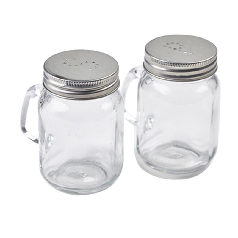 Mason Jar Salt & Pepper Shaker Set