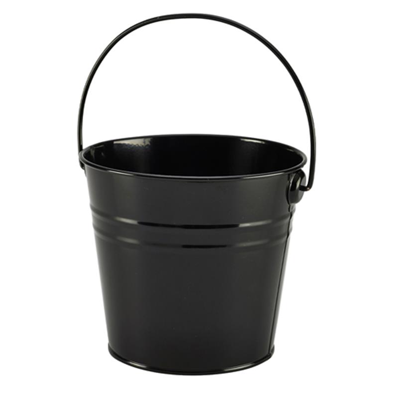 Stainless Steel Serving Bucket 16cm Dia Black