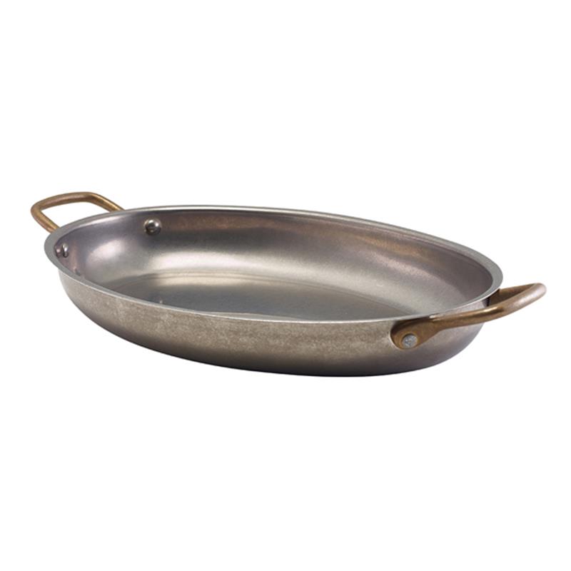 GenWare Vintage Steel Oval Dish 30 x 21cm