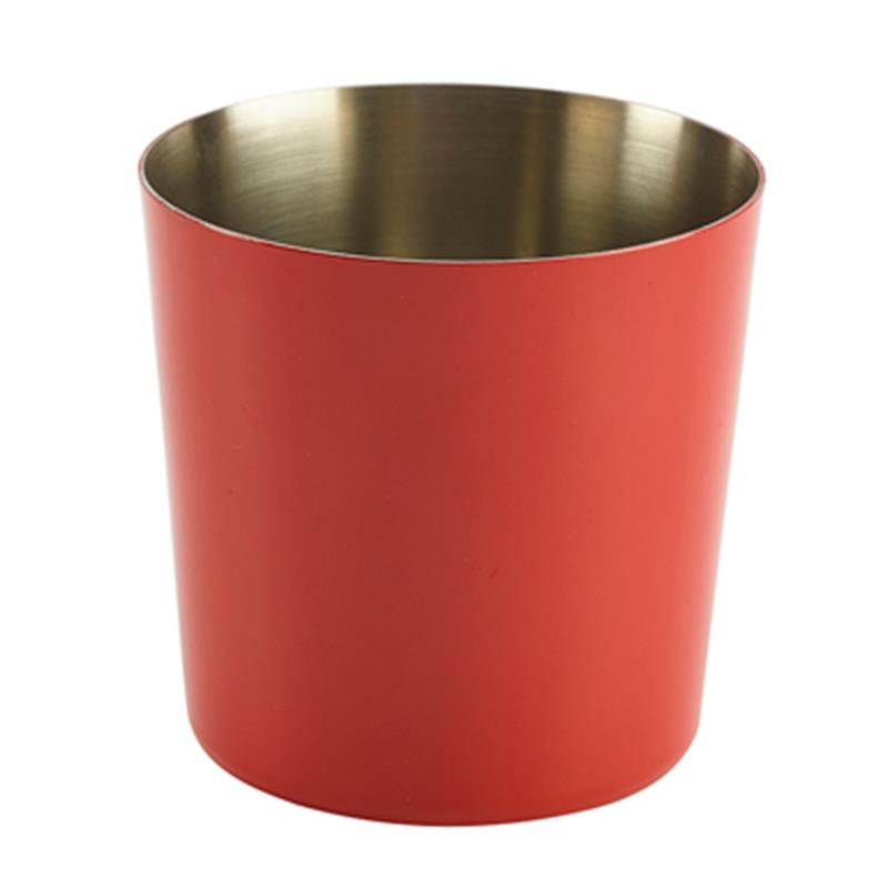 Red Stainless Steel Serving Cup 8.5 x 8.5cm